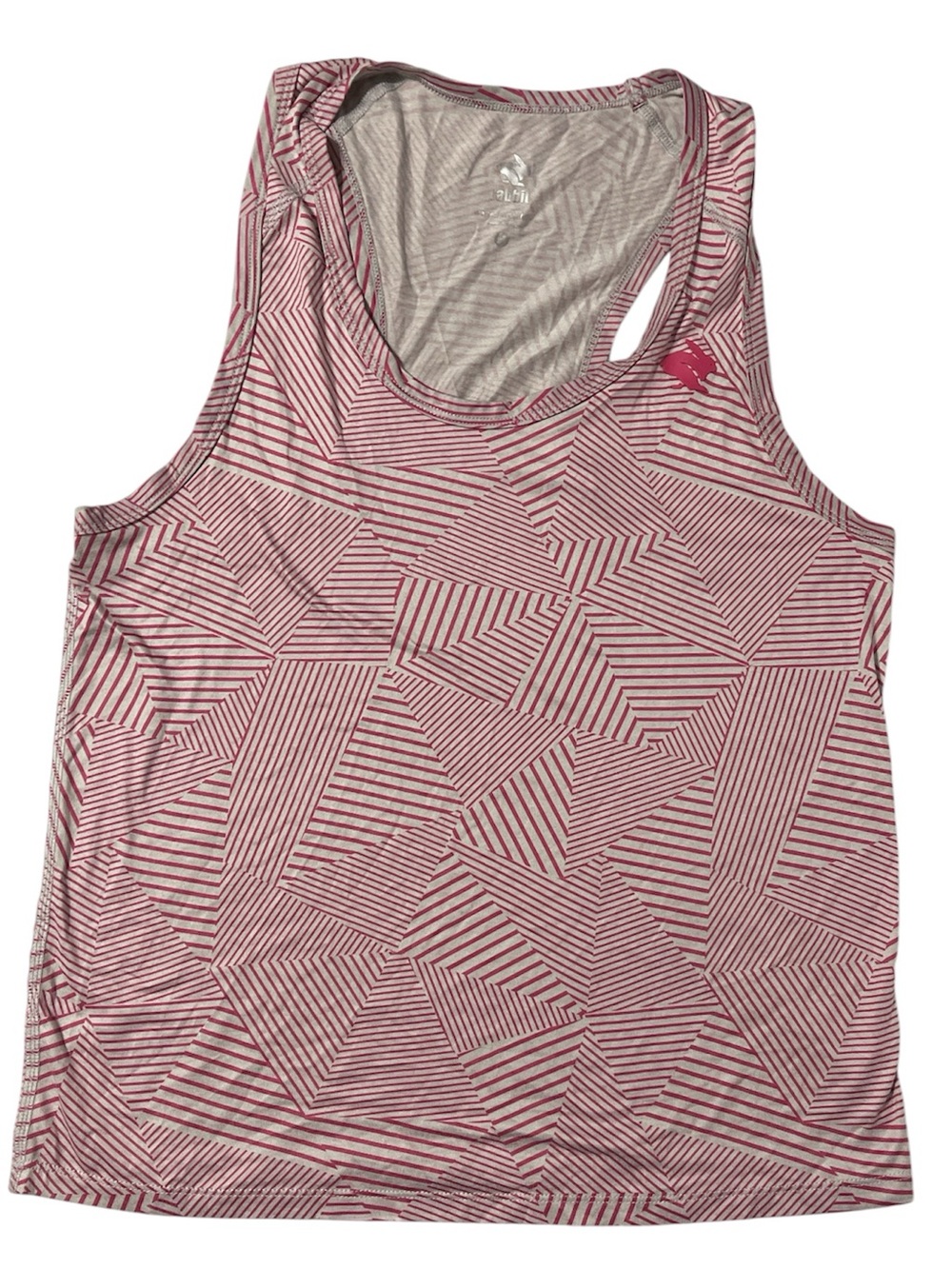 Rabbit EZ Tank Cropped - Women’s Small - Pink Stripe Geo - GUC